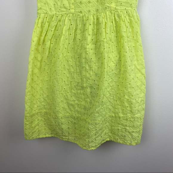 American Eagle Neon Eyelet Cutout Cotton Dress Y2K 2000s - Picture 3 of 9